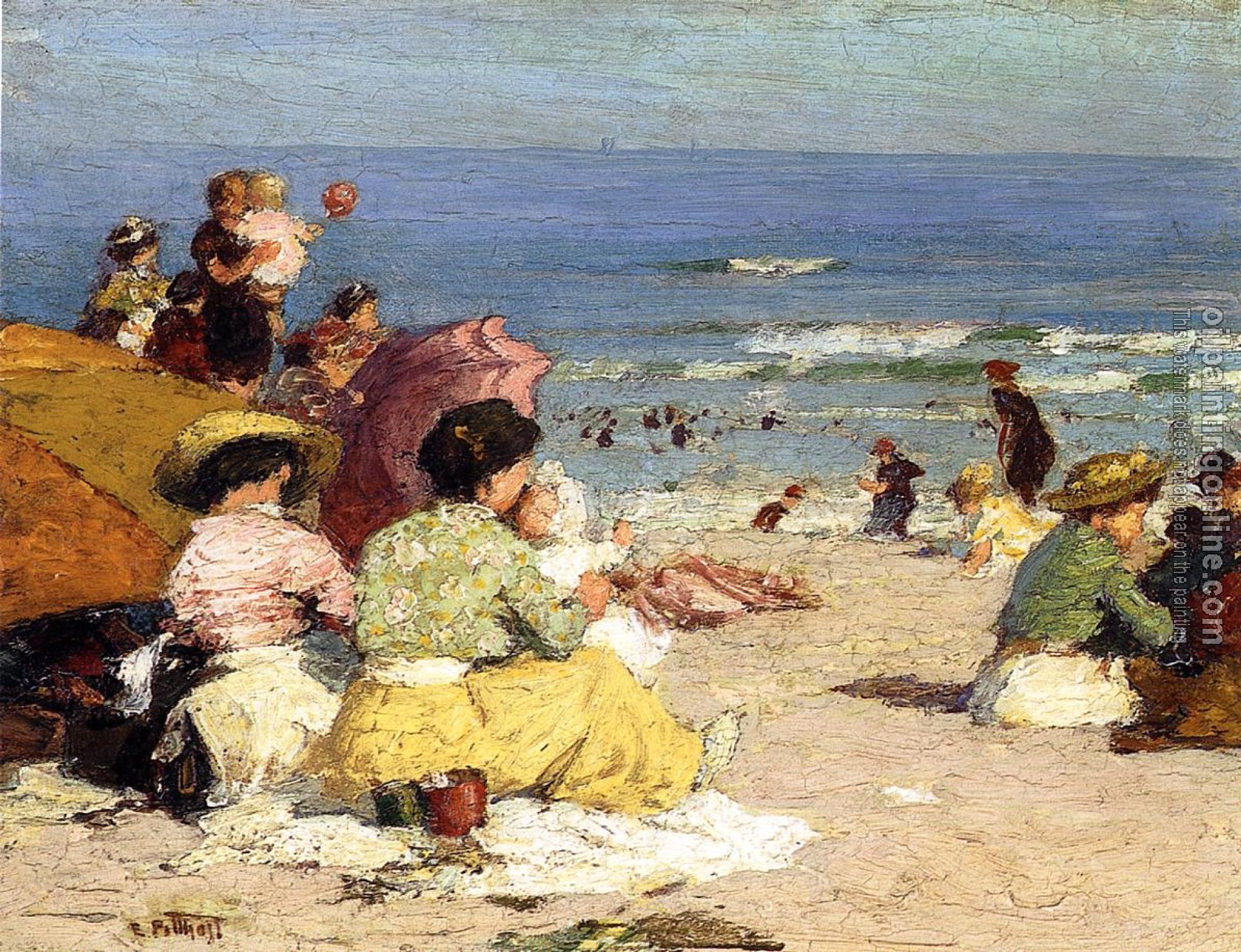 Potthast, Edward Henry - Beach Scene